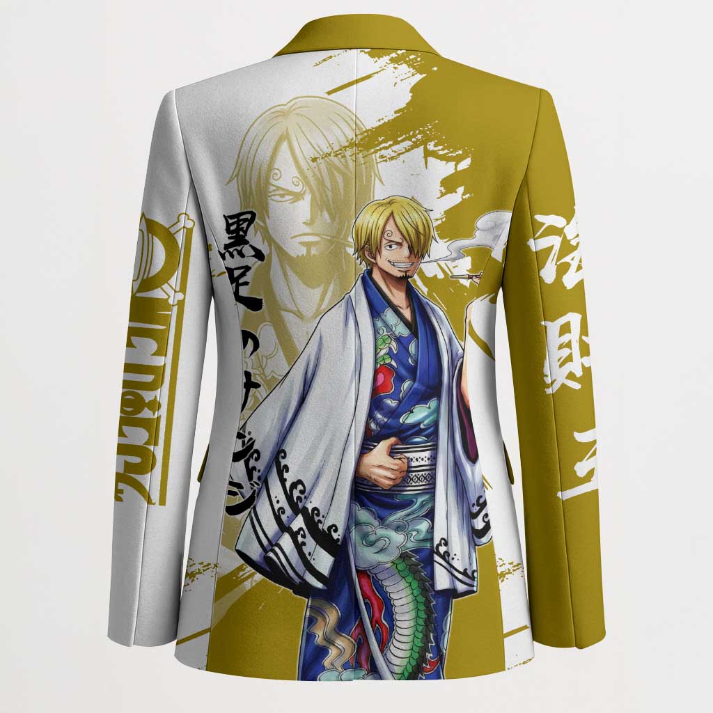 Vinsmoke Sanji - Wano Arc Samurai Style Blazer Sanji in Traditional Kimono - One Piece Wano Edition