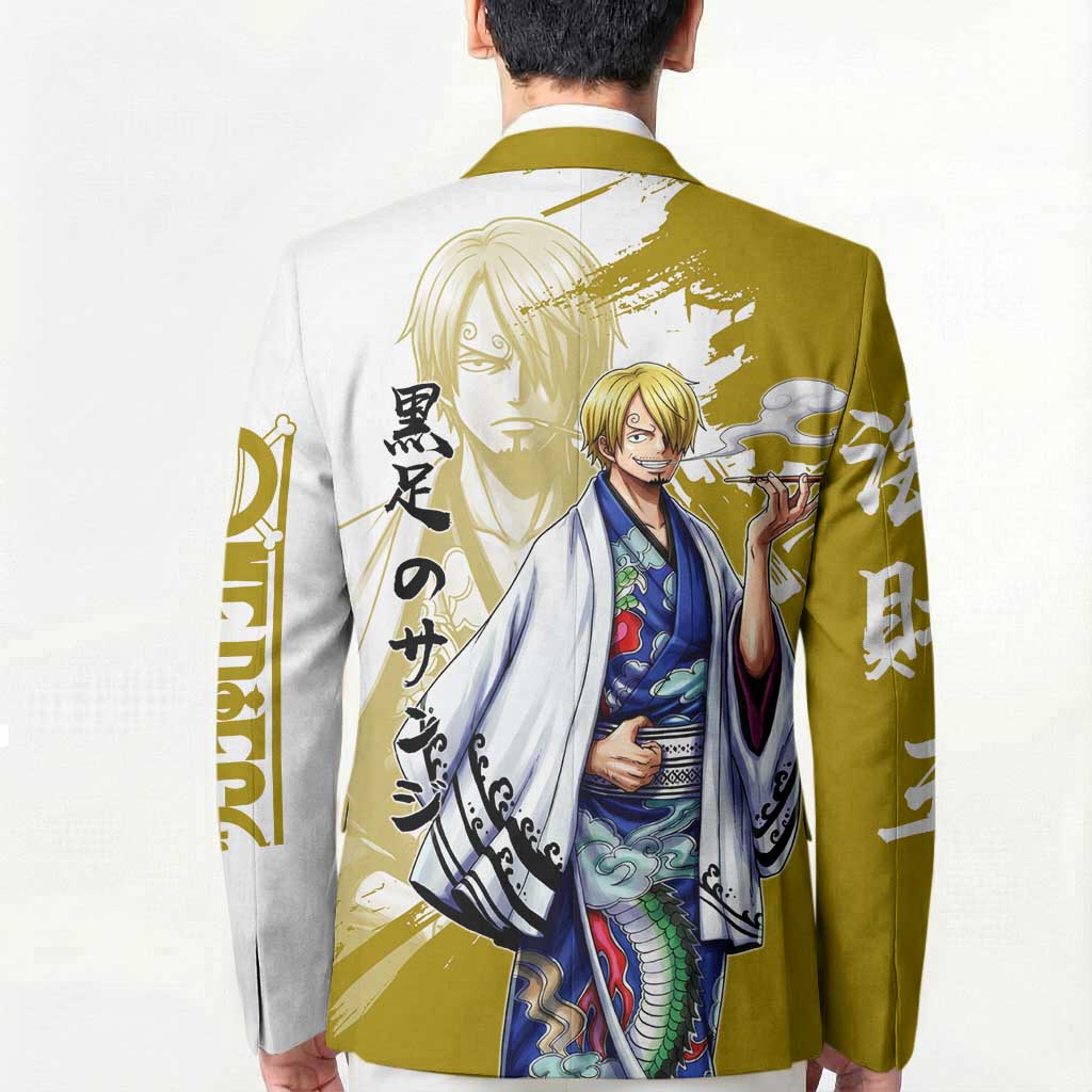 Vinsmoke Sanji - Wano Arc Samurai Style Blazer Sanji in Traditional Kimono - One Piece Wano Edition