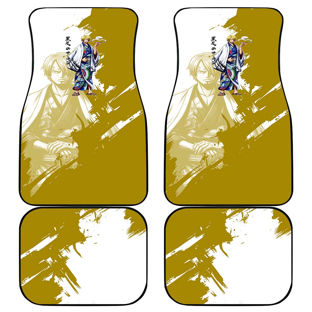 Vinsmoke Sanji - Wano Arc Samurai Style Car Mats Sanji in Traditional Kimono - One Piece Wano Edition