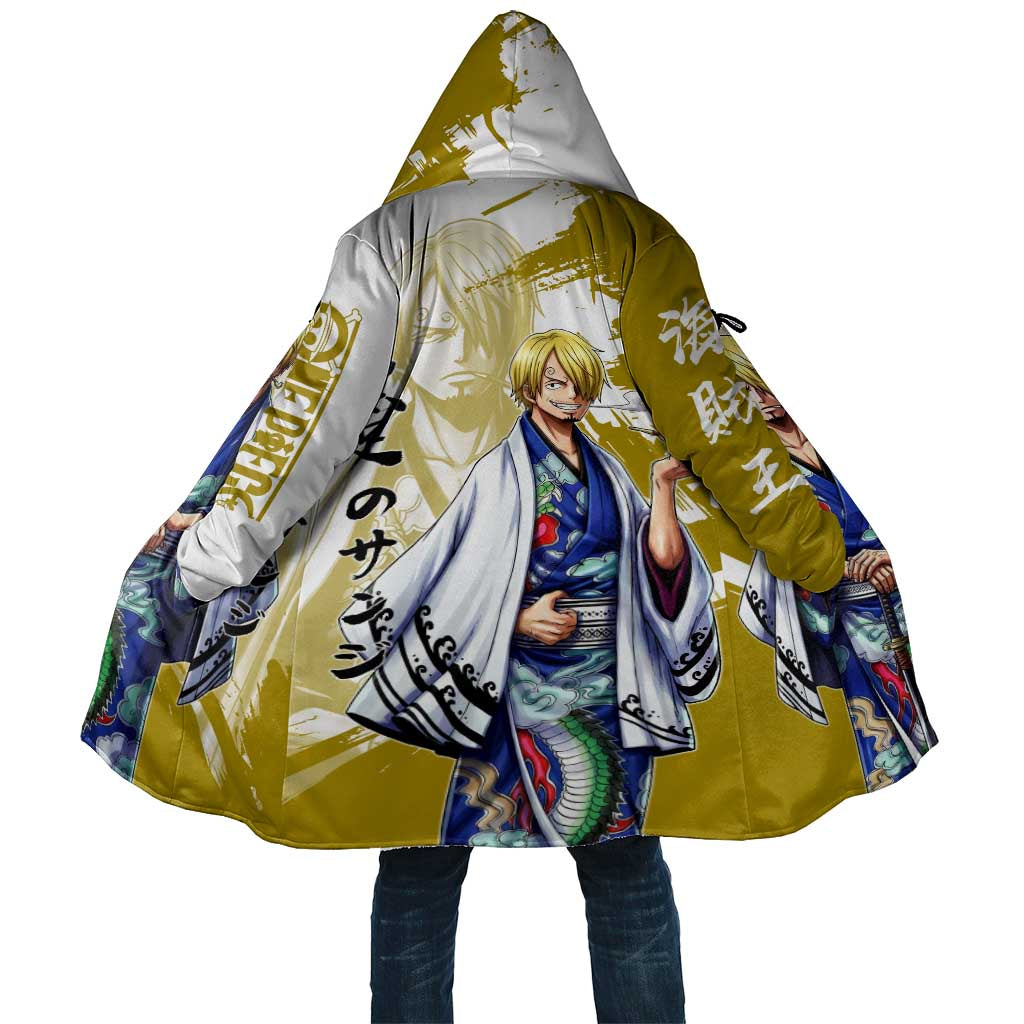 Vinsmoke Sanji - Wano Arc Samurai Style Cloak Sanji in Traditional Kimono - One Piece Wano Edition