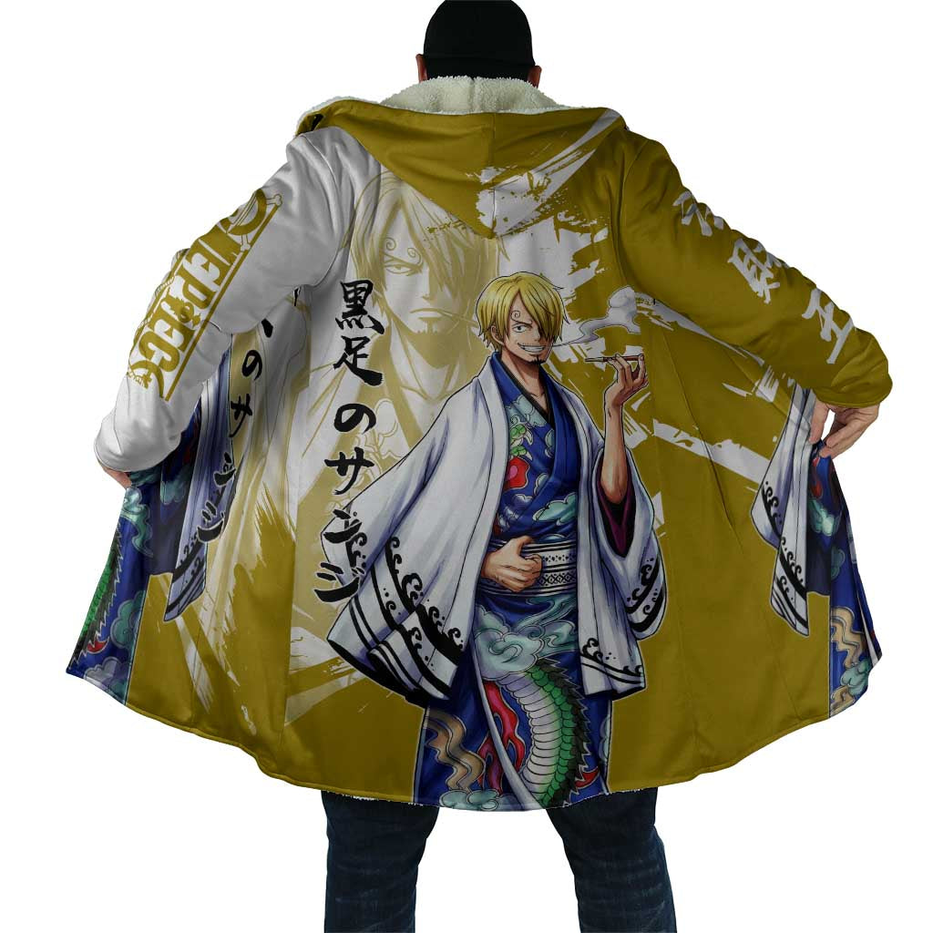Vinsmoke Sanji - Wano Arc Samurai Style Cloak Sanji in Traditional Kimono - One Piece Wano Edition