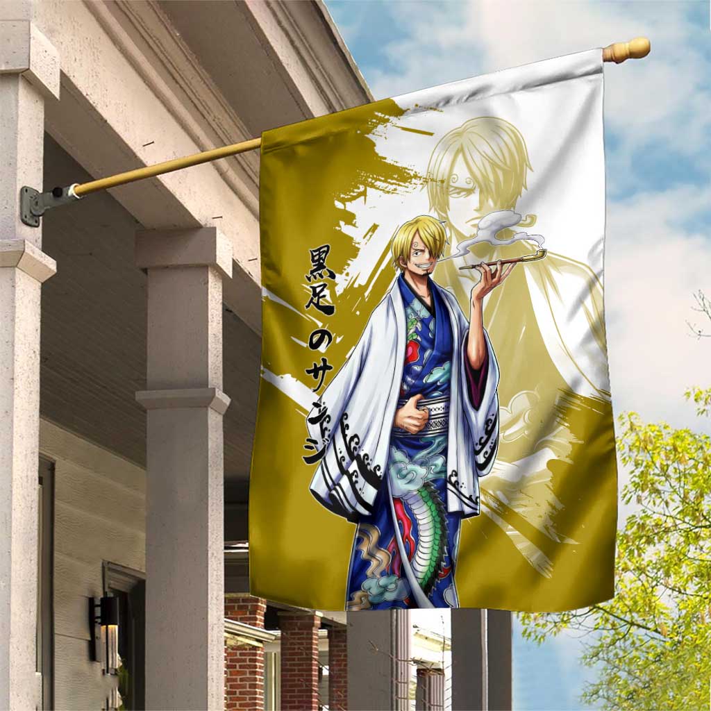 Vinsmoke Sanji - Wano Arc Samurai Style Garden Flag Sanji in Traditional Kimono - One Piece Wano Edition