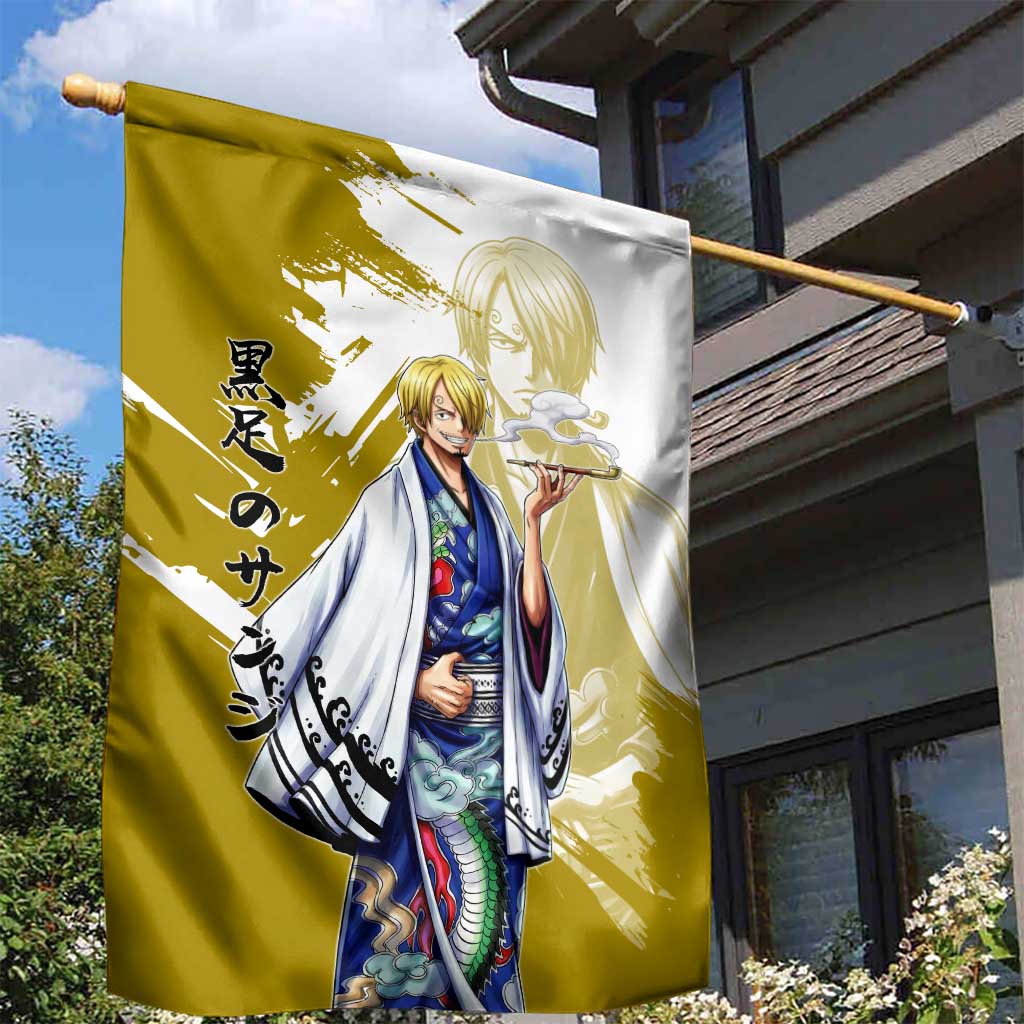 Vinsmoke Sanji - Wano Arc Samurai Style Garden Flag Sanji in Traditional Kimono - One Piece Wano Edition