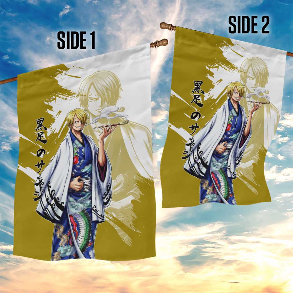 Vinsmoke Sanji - Wano Arc Samurai Style Garden Flag Sanji in Traditional Kimono - One Piece Wano Edition