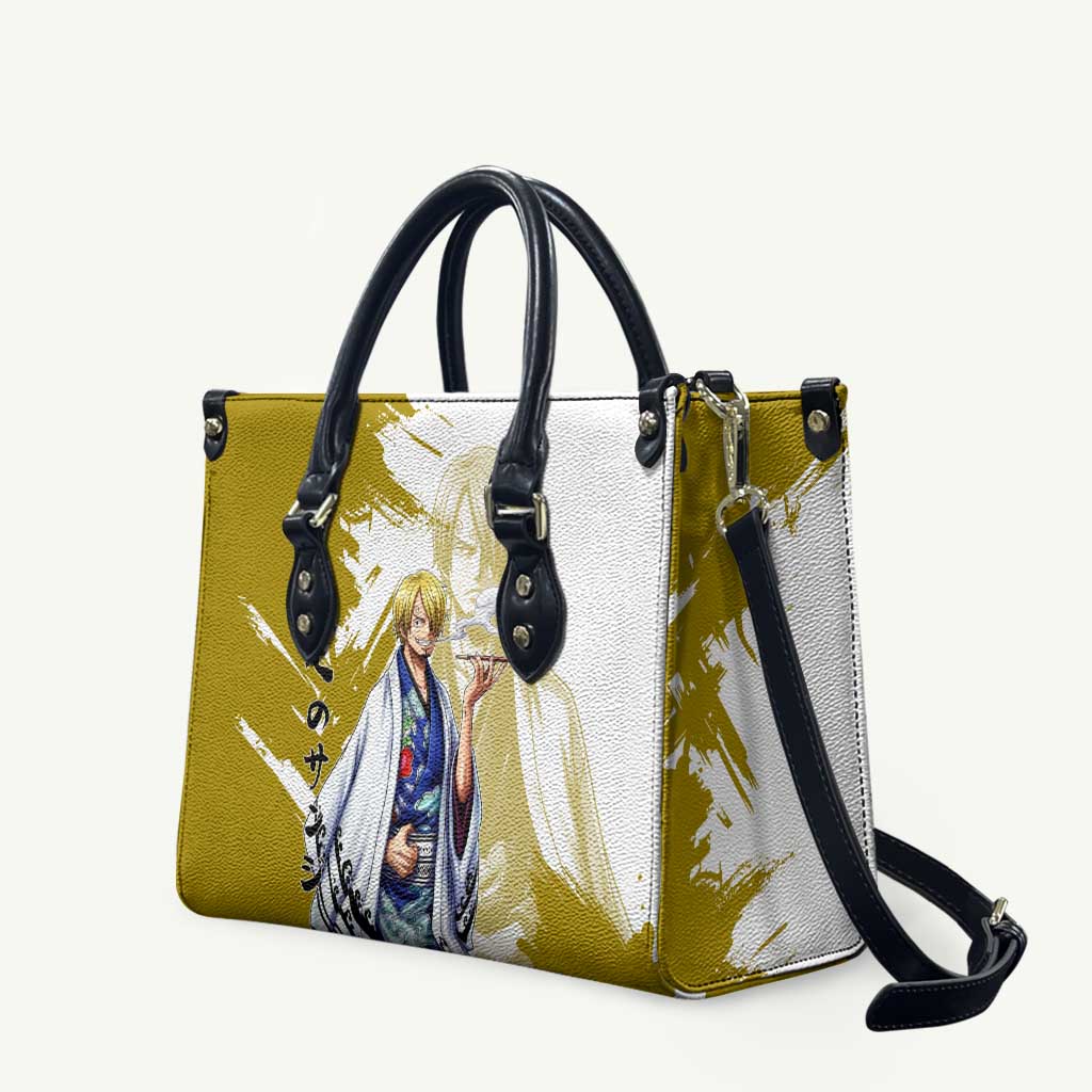 Vinsmoke Sanji - Wano Arc Samurai Style Leather Bag Sanji in Traditional Kimono - One Piece Wano Edition