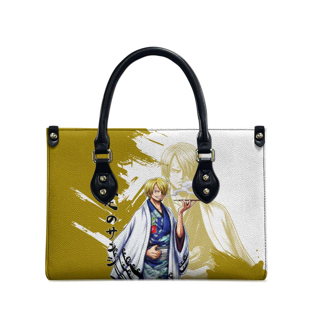 Vinsmoke Sanji - Wano Arc Samurai Style Leather Bag Sanji in Traditional Kimono - One Piece Wano Edition