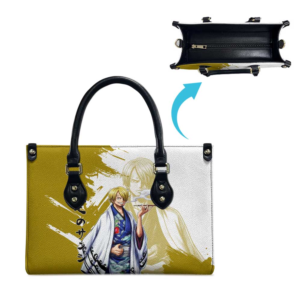 Vinsmoke Sanji - Wano Arc Samurai Style Leather Bag Sanji in Traditional Kimono - One Piece Wano Edition