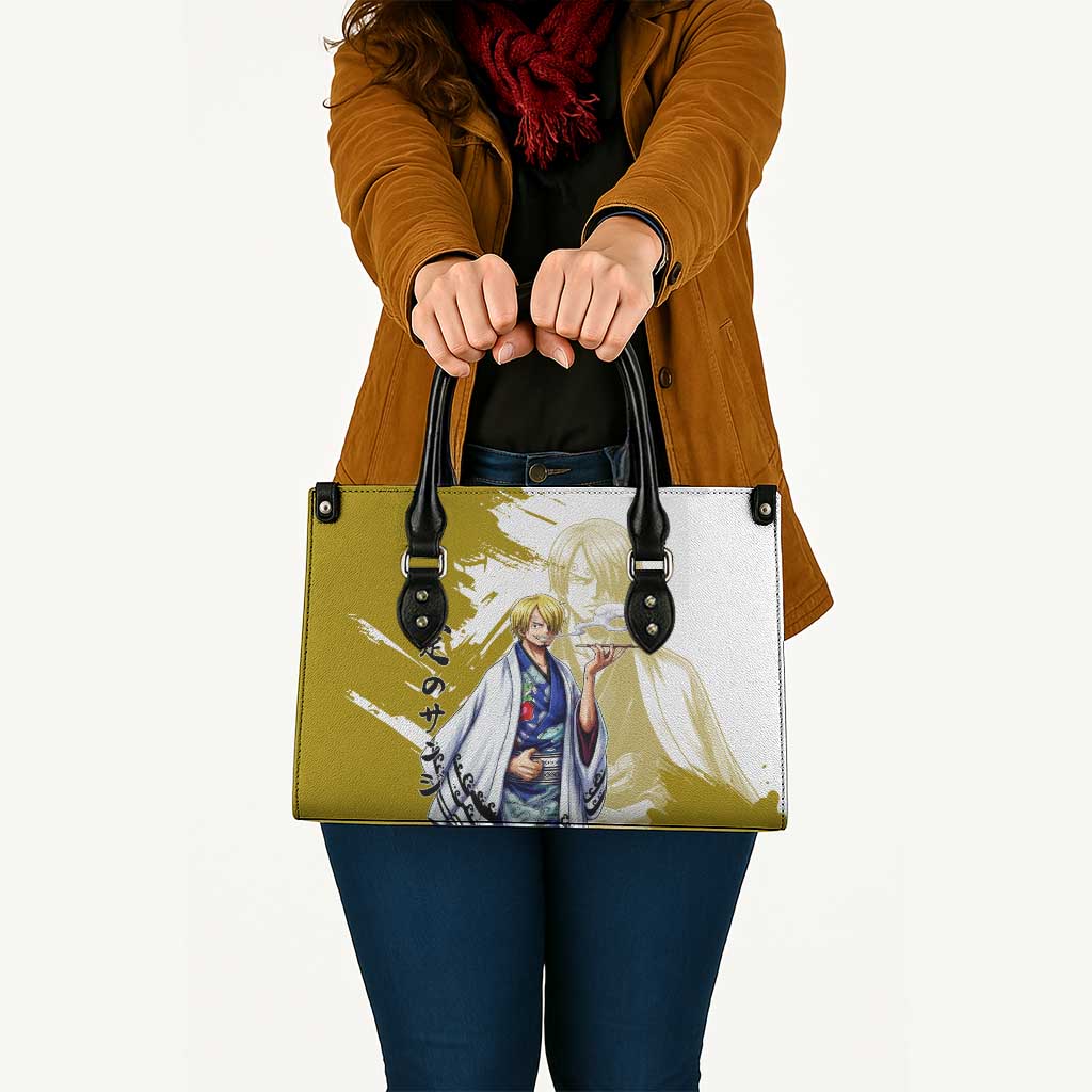 Vinsmoke Sanji - Wano Arc Samurai Style Leather Bag Sanji in Traditional Kimono - One Piece Wano Edition