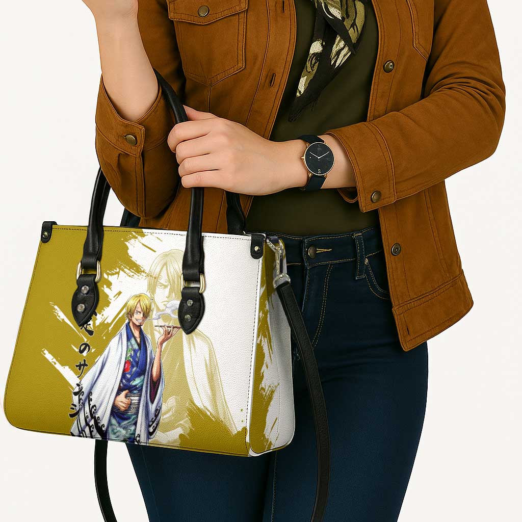Vinsmoke Sanji - Wano Arc Samurai Style Leather Bag Sanji in Traditional Kimono - One Piece Wano Edition