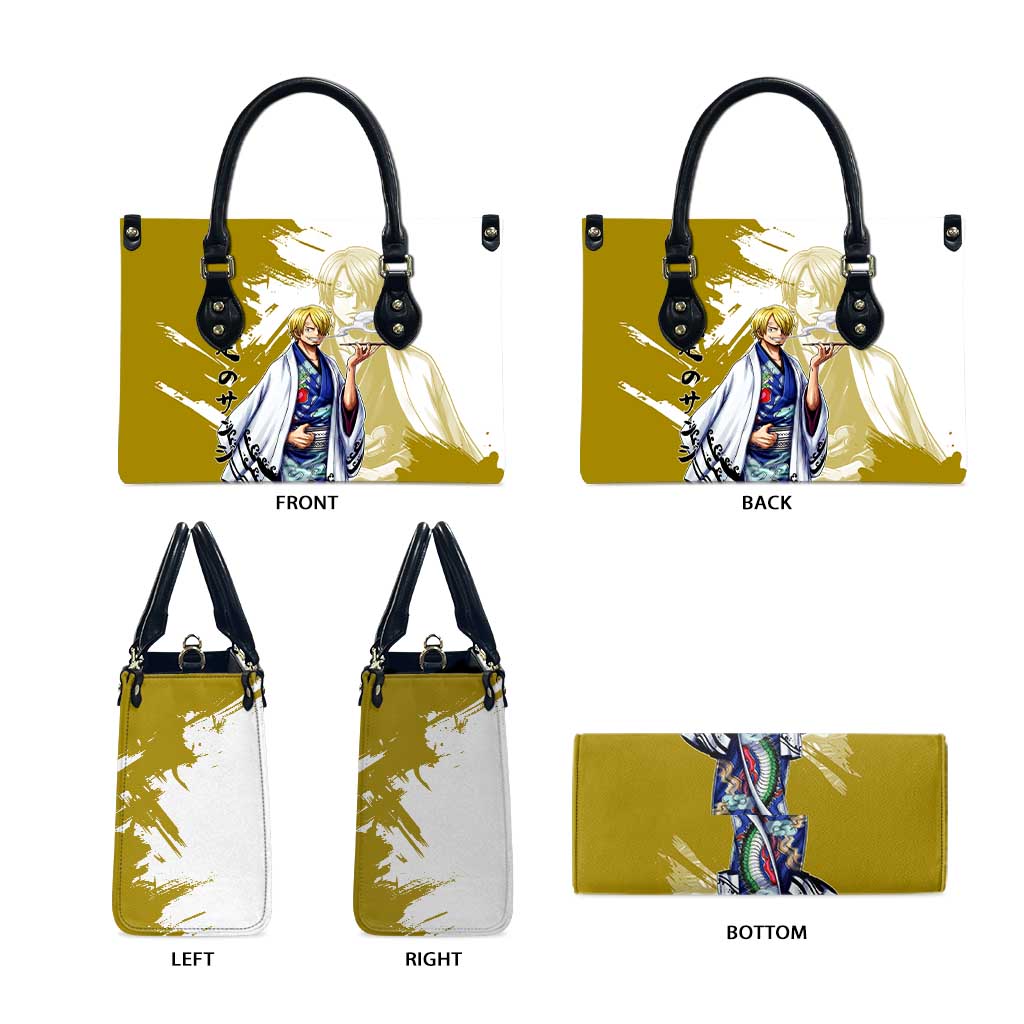 Vinsmoke Sanji - Wano Arc Samurai Style Leather Bag Sanji in Traditional Kimono - One Piece Wano Edition