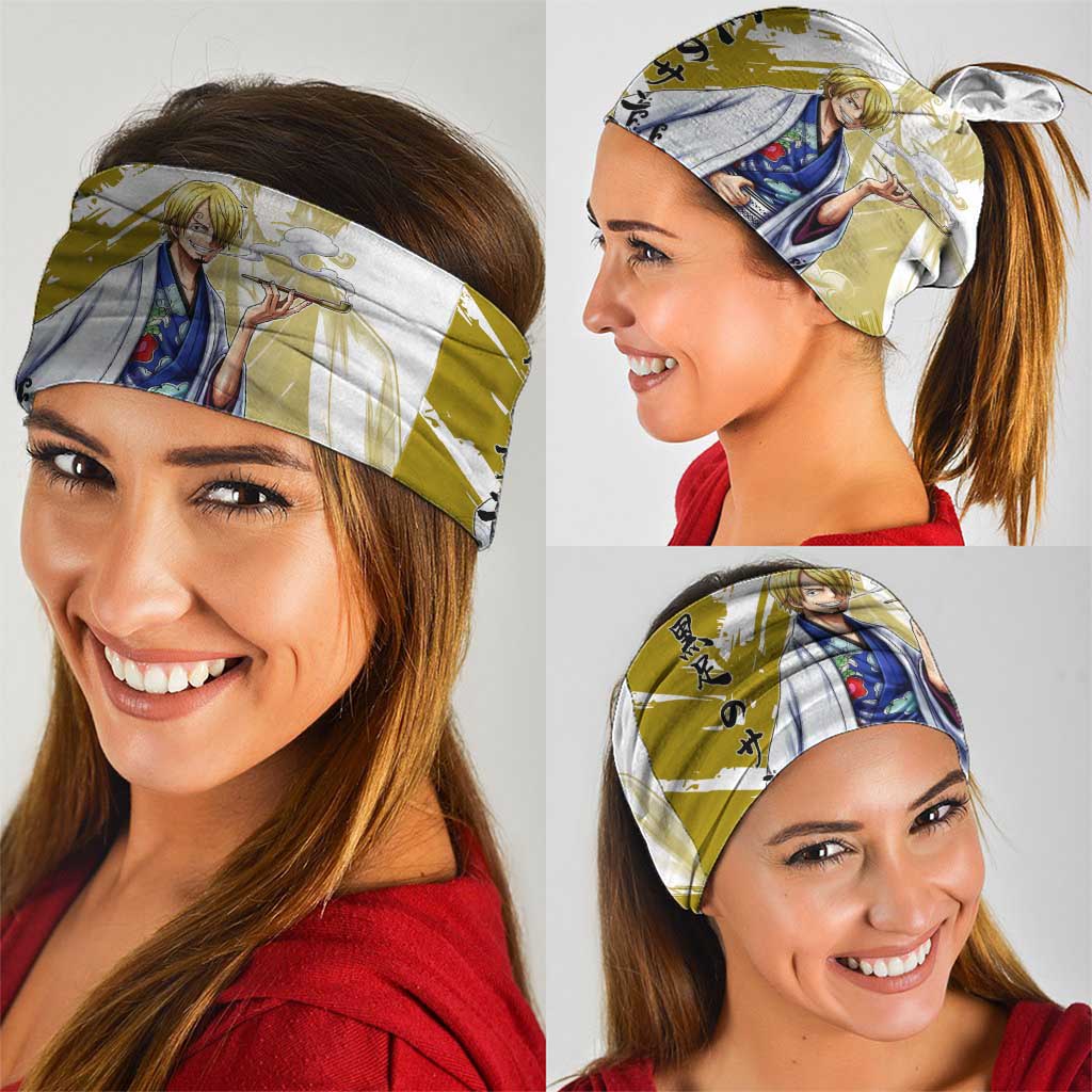 Vinsmoke Sanji - Wano Arc Samurai Style Neck Gaiter Sanji in Traditional Kimono - One Piece Wano Edition
