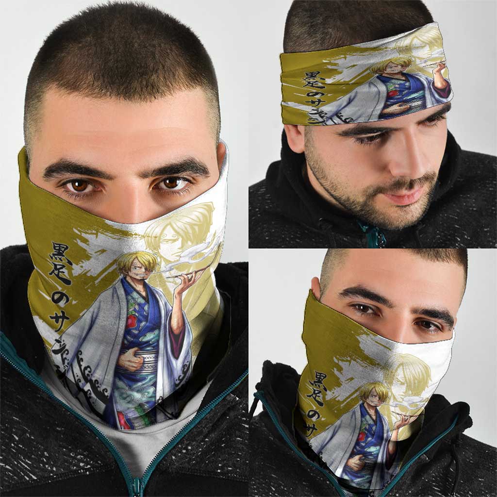 Vinsmoke Sanji - Wano Arc Samurai Style Neck Gaiter Sanji in Traditional Kimono - One Piece Wano Edition