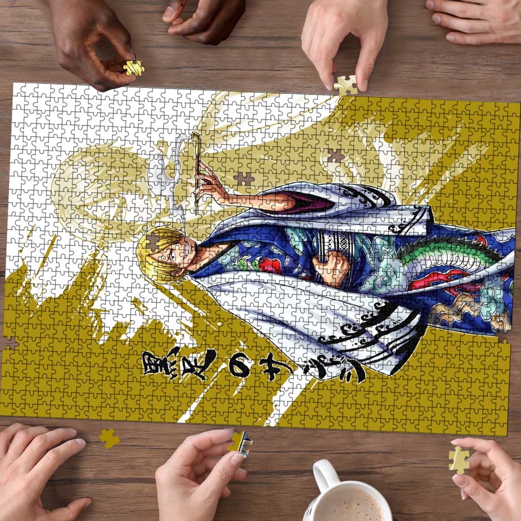 Vinsmoke Sanji - Wano Arc Samurai Style Puzzle Sanji in Traditional Kimono - One Piece Wano Edition
