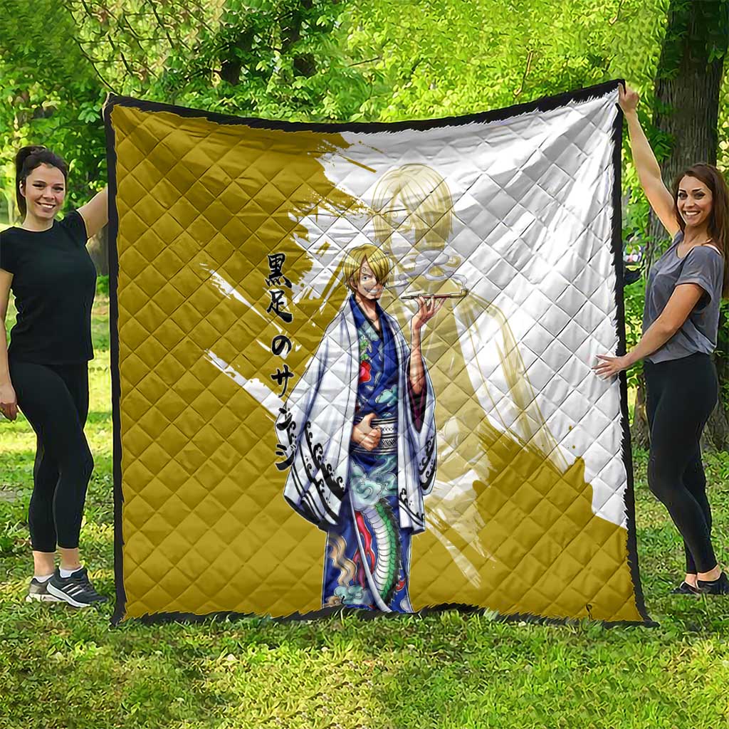 Vinsmoke Sanji - Wano Arc Samurai Style Quilt Sanji in Traditional Kimono - One Piece Wano Edition