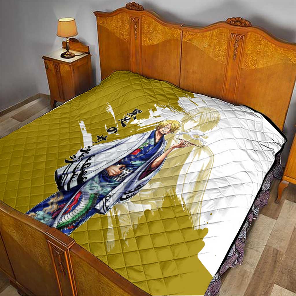 Vinsmoke Sanji - Wano Arc Samurai Style Quilt Sanji in Traditional Kimono - One Piece Wano Edition