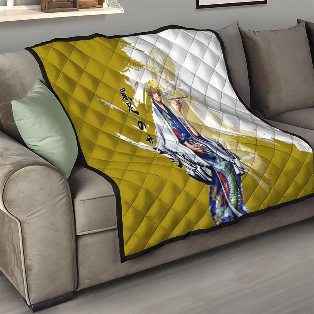 Vinsmoke Sanji - Wano Arc Samurai Style Quilt Sanji in Traditional Kimono - One Piece Wano Edition