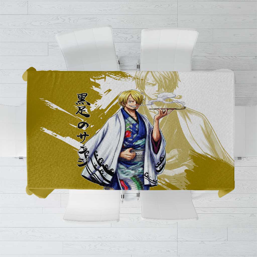 Vinsmoke Sanji - Wano Arc Samurai Style Tablecloth Sanji in Traditional Kimono - One Piece Wano Edition