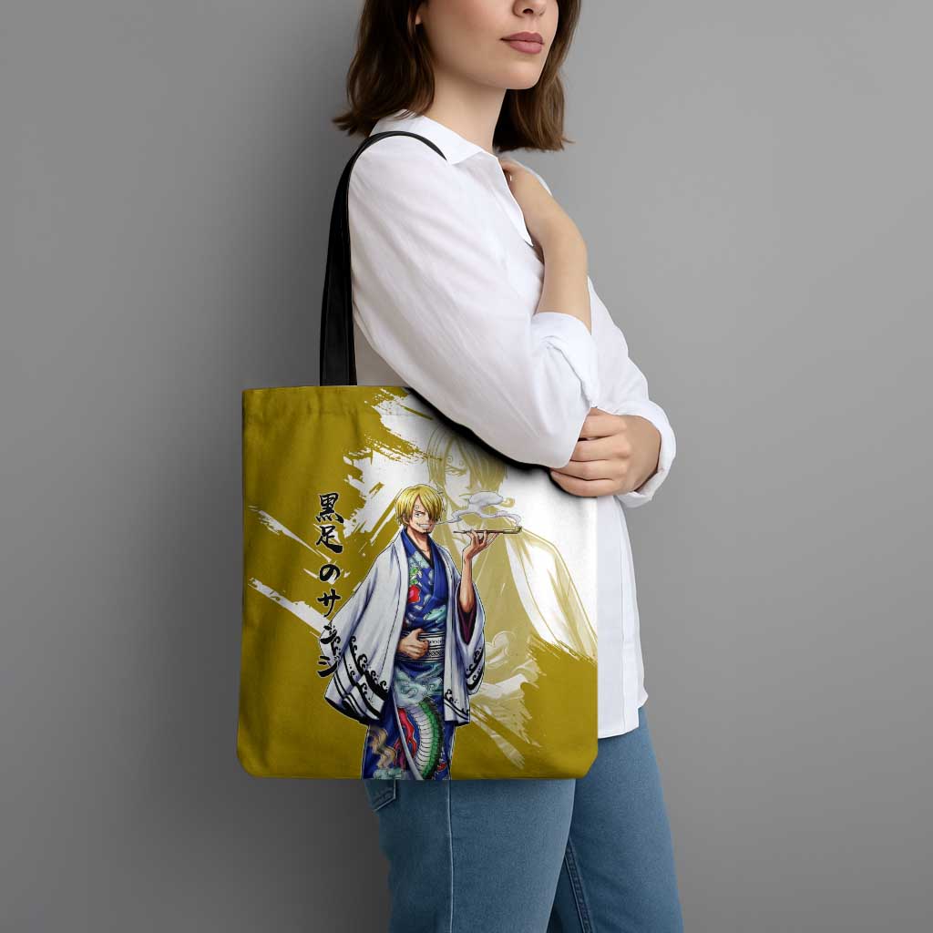 Vinsmoke Sanji - Wano Arc Samurai Style Tote Bag Sanji in Traditional Kimono - One Piece Wano Edition