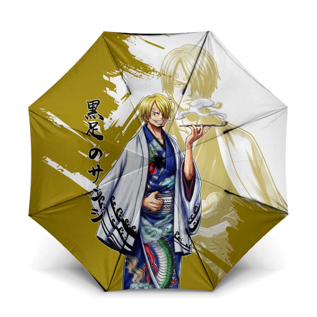Vinsmoke Sanji - Wano Arc Samurai Style Umbrella Sanji in Traditional Kimono - One Piece Wano Edition