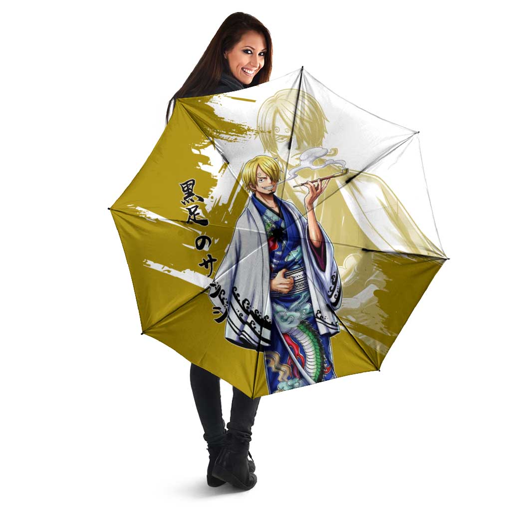 Vinsmoke Sanji - Wano Arc Samurai Style Umbrella Sanji in Traditional Kimono - One Piece Wano Edition
