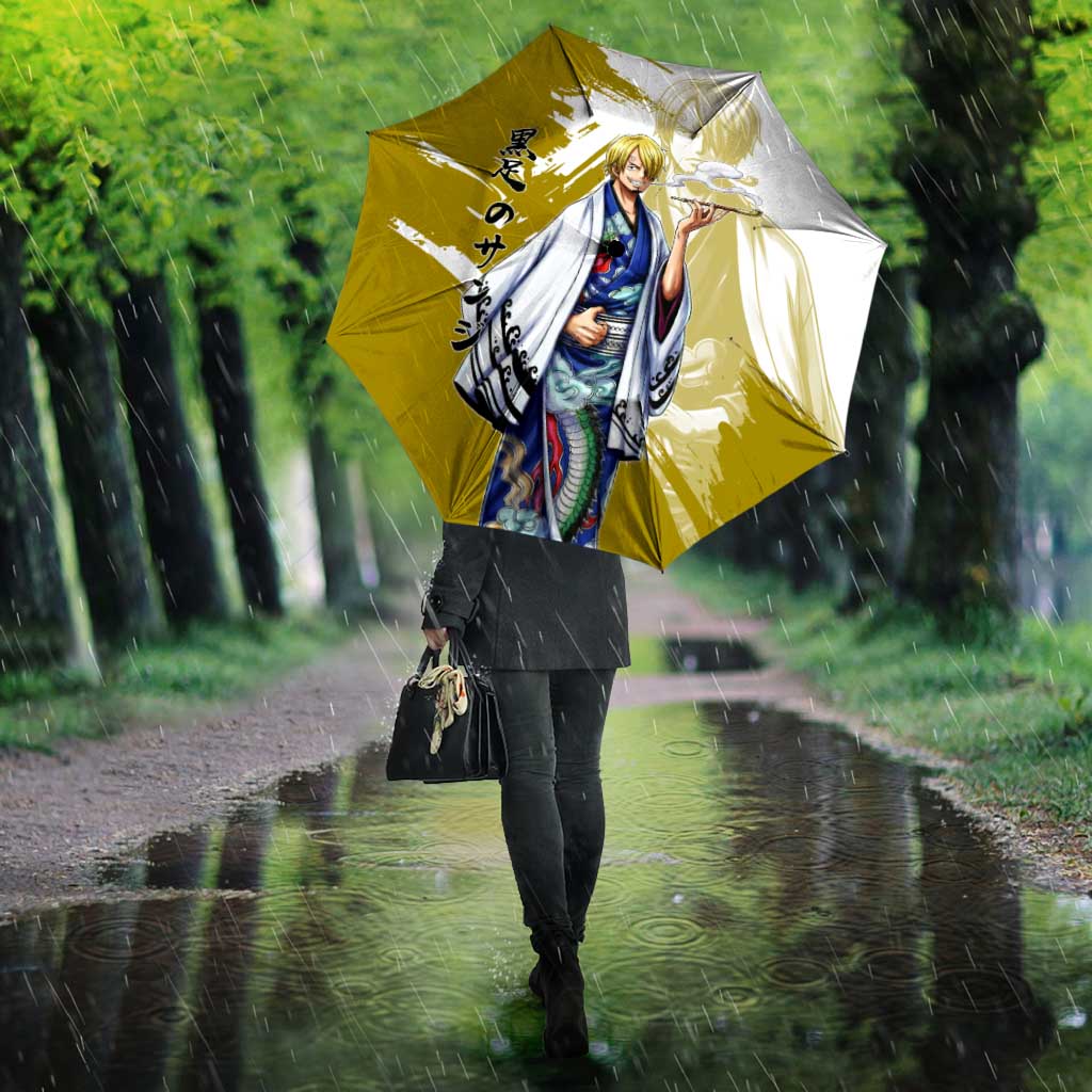 Vinsmoke Sanji - Wano Arc Samurai Style Umbrella Sanji in Traditional Kimono - One Piece Wano Edition