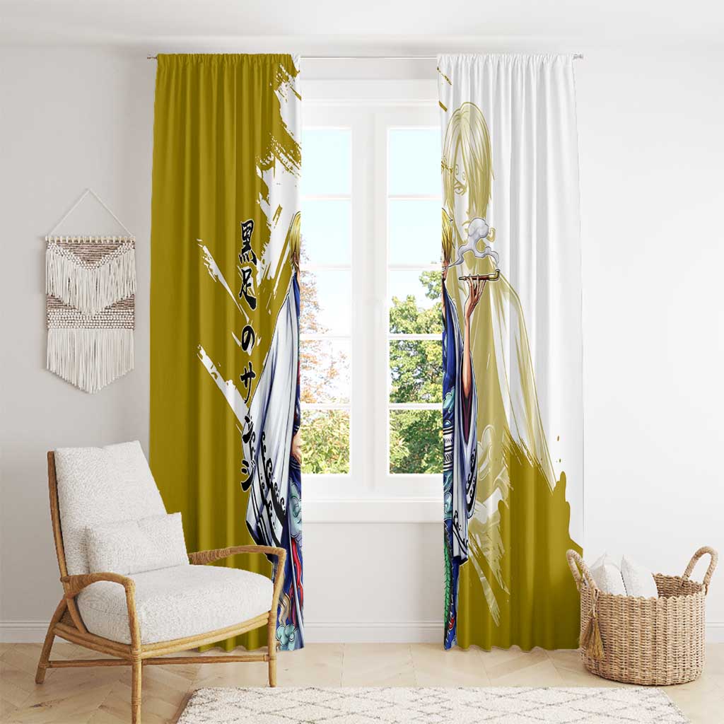 Vinsmoke Sanji - Wano Arc Samurai Style Window Curtain Sanji in Traditional Kimono - One Piece Wano Edition