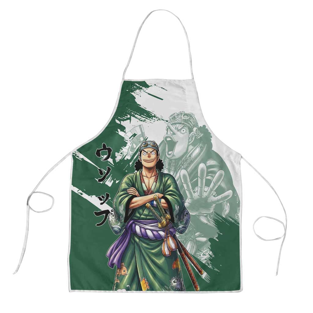 Usopp Wano Samurai Edition Apron Traditional Japanese Kimono Style