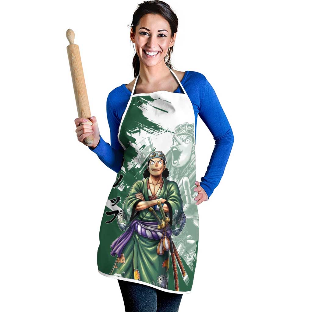 Usopp Wano Samurai Edition Apron Traditional Japanese Kimono Style