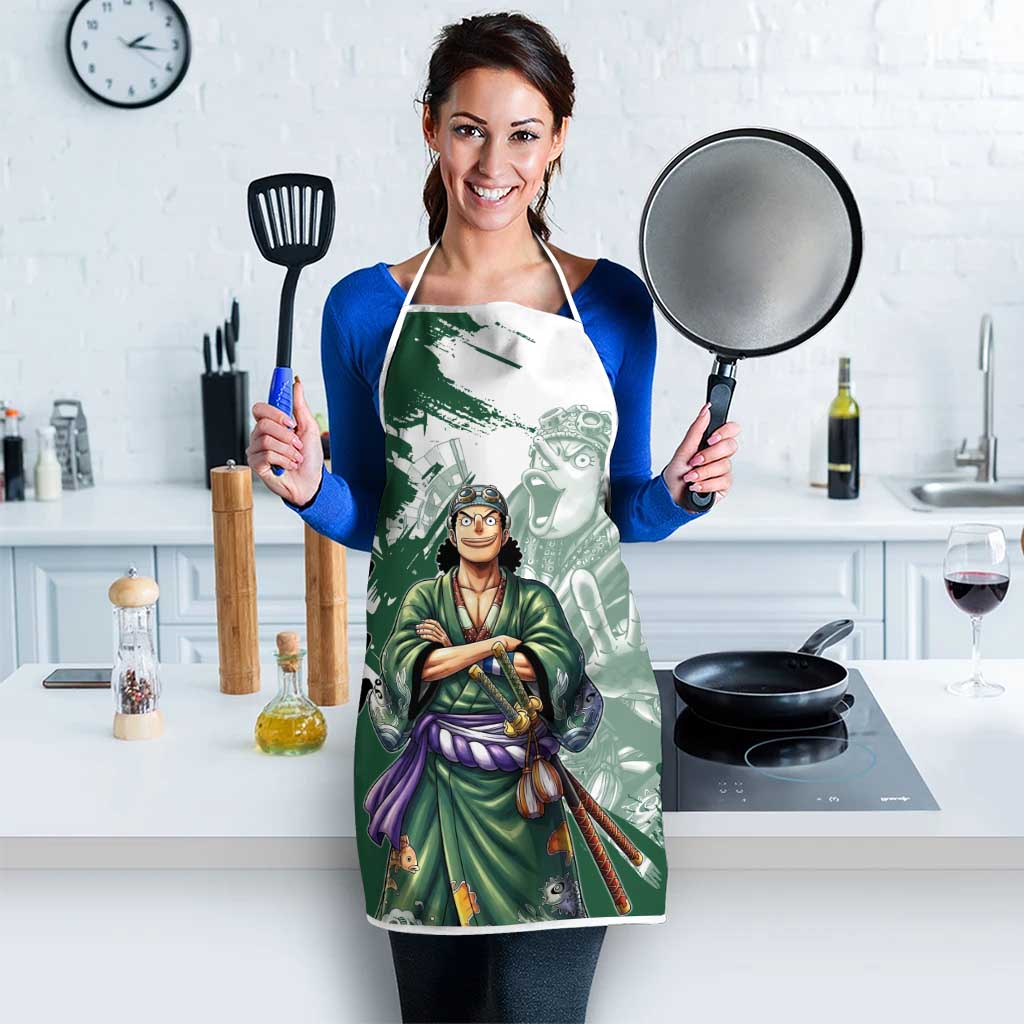 Usopp Wano Samurai Edition Apron Traditional Japanese Kimono Style