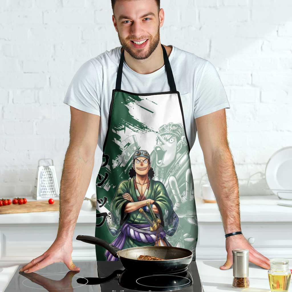 Usopp Wano Samurai Edition Apron Traditional Japanese Kimono Style