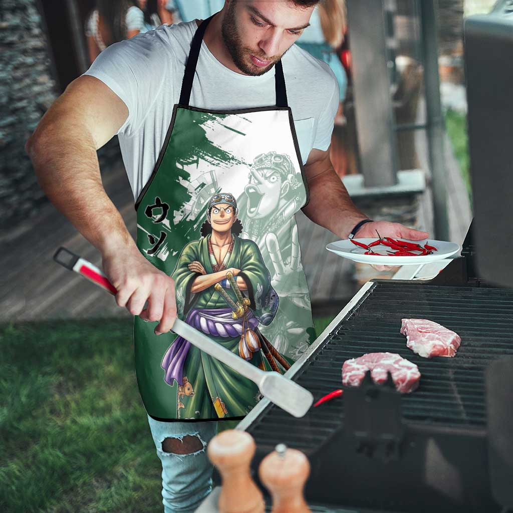 Usopp Wano Samurai Edition Apron Traditional Japanese Kimono Style