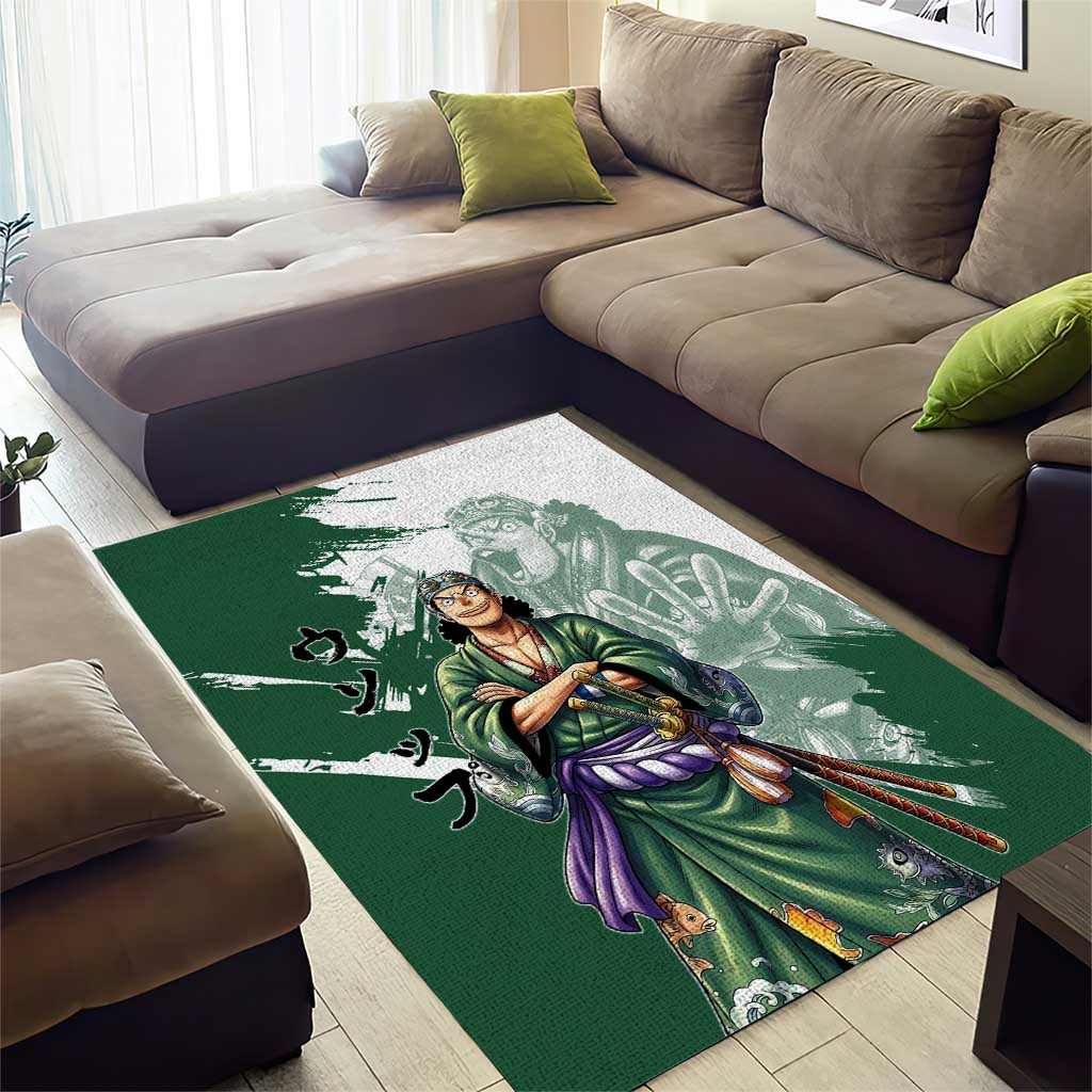Usopp Wano Samurai Edition Area Rug Traditional Japanese Kimono Style