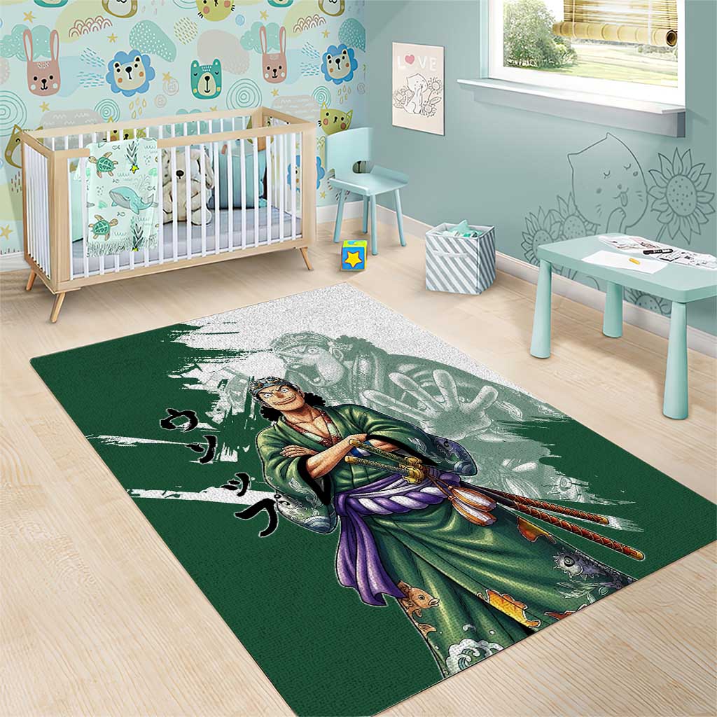 Usopp Wano Samurai Edition Area Rug Traditional Japanese Kimono Style