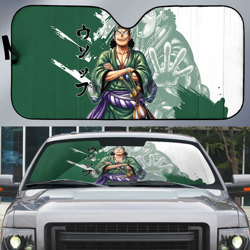 Usopp Wano Samurai Edition Auto Sun Shade Traditional Japanese Kimono Style