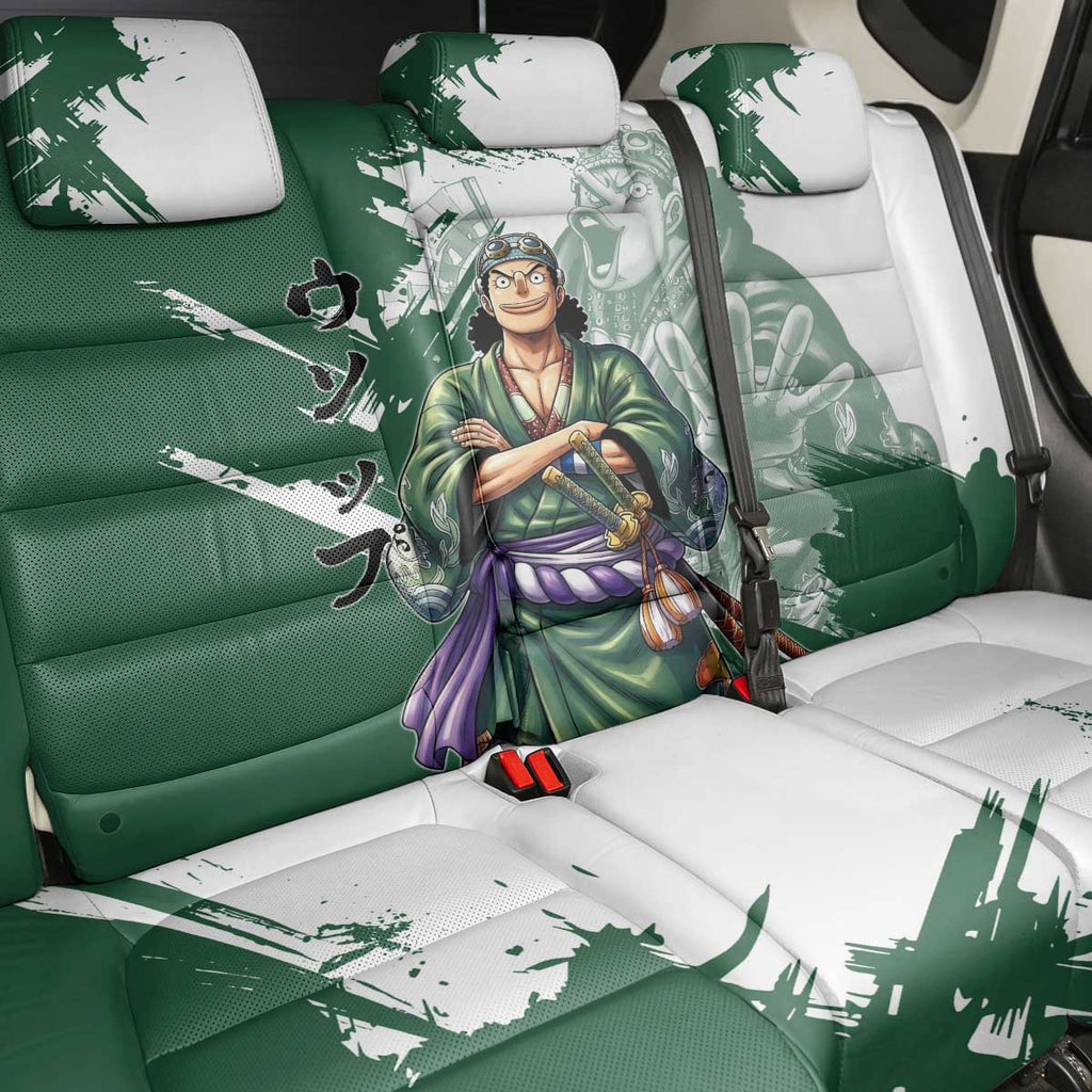 Usopp Wano Samurai Edition Back Car Seat Cover Traditional Japanese Kimono Style