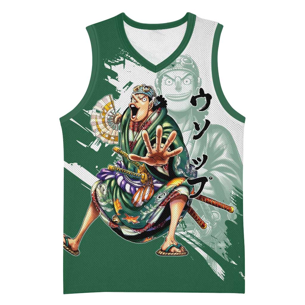 Usopp Wano Samurai Edition Basketball Jersey Traditional Japanese Kimono Style