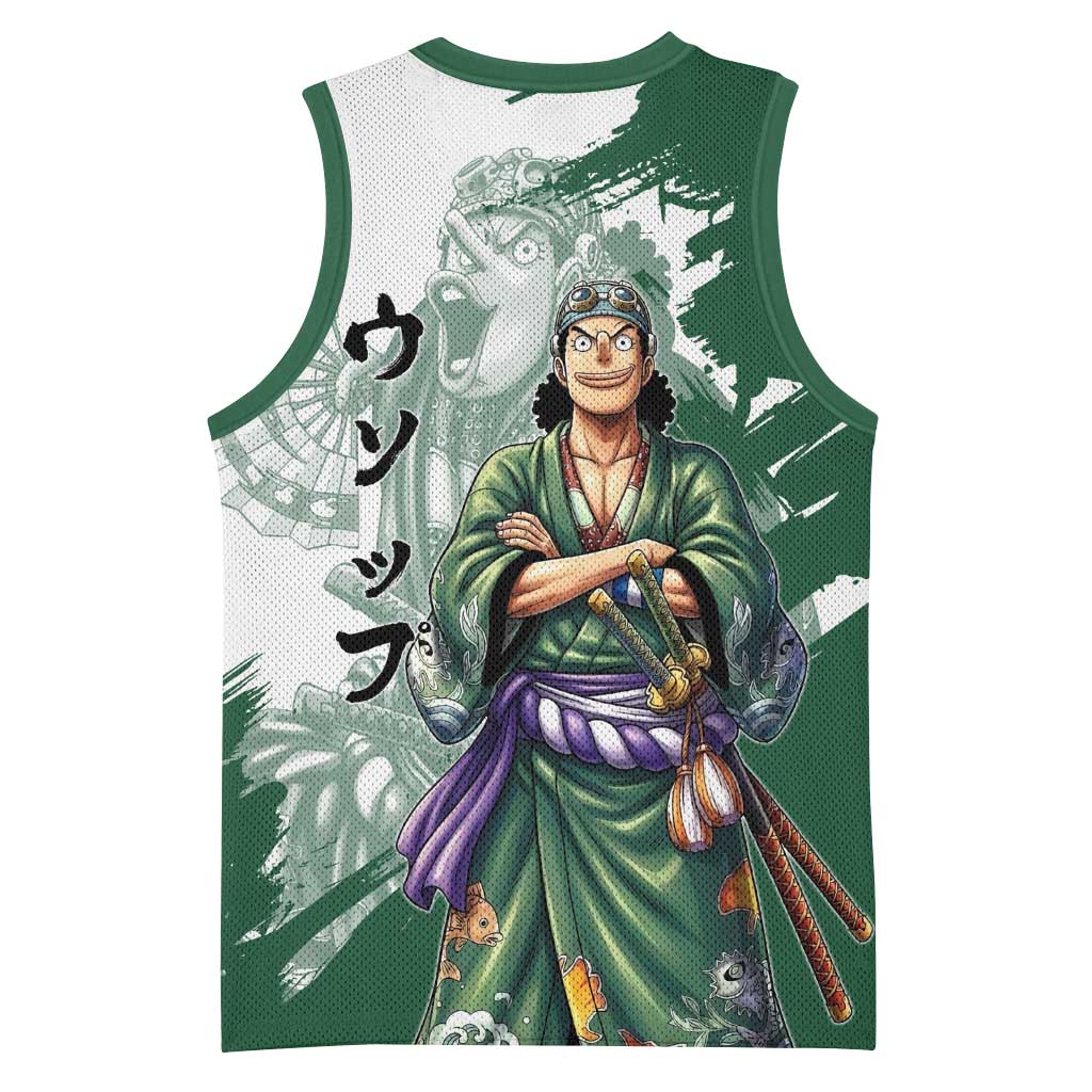 Usopp Wano Samurai Edition Basketball Jersey Traditional Japanese Kimono Style