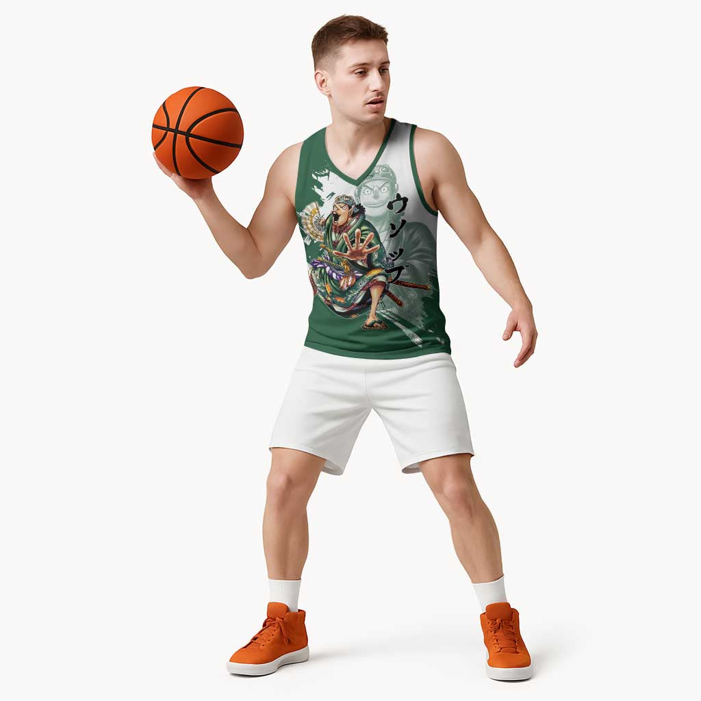 Usopp Wano Samurai Edition Basketball Jersey Traditional Japanese Kimono Style