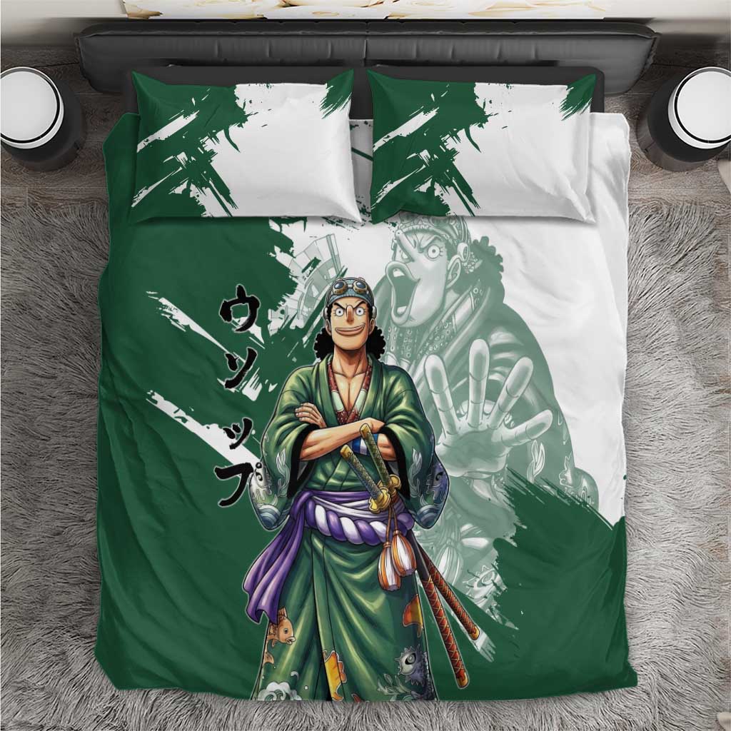 Usopp Wano Samurai Edition Bedding Set Traditional Japanese Kimono Style