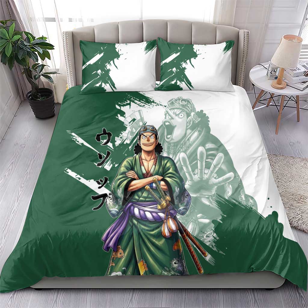 Usopp Wano Samurai Edition Bedding Set Traditional Japanese Kimono Style