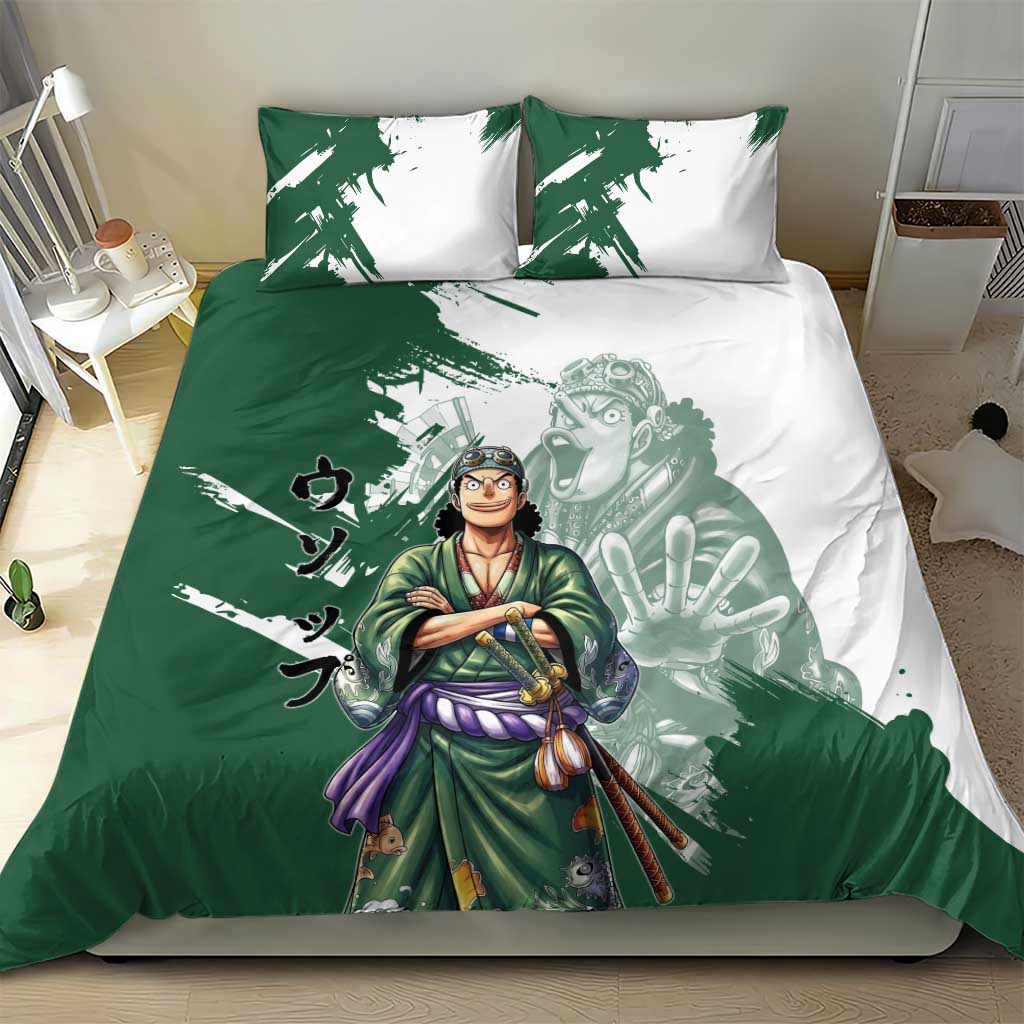 Usopp Wano Samurai Edition Bedding Set Traditional Japanese Kimono Style