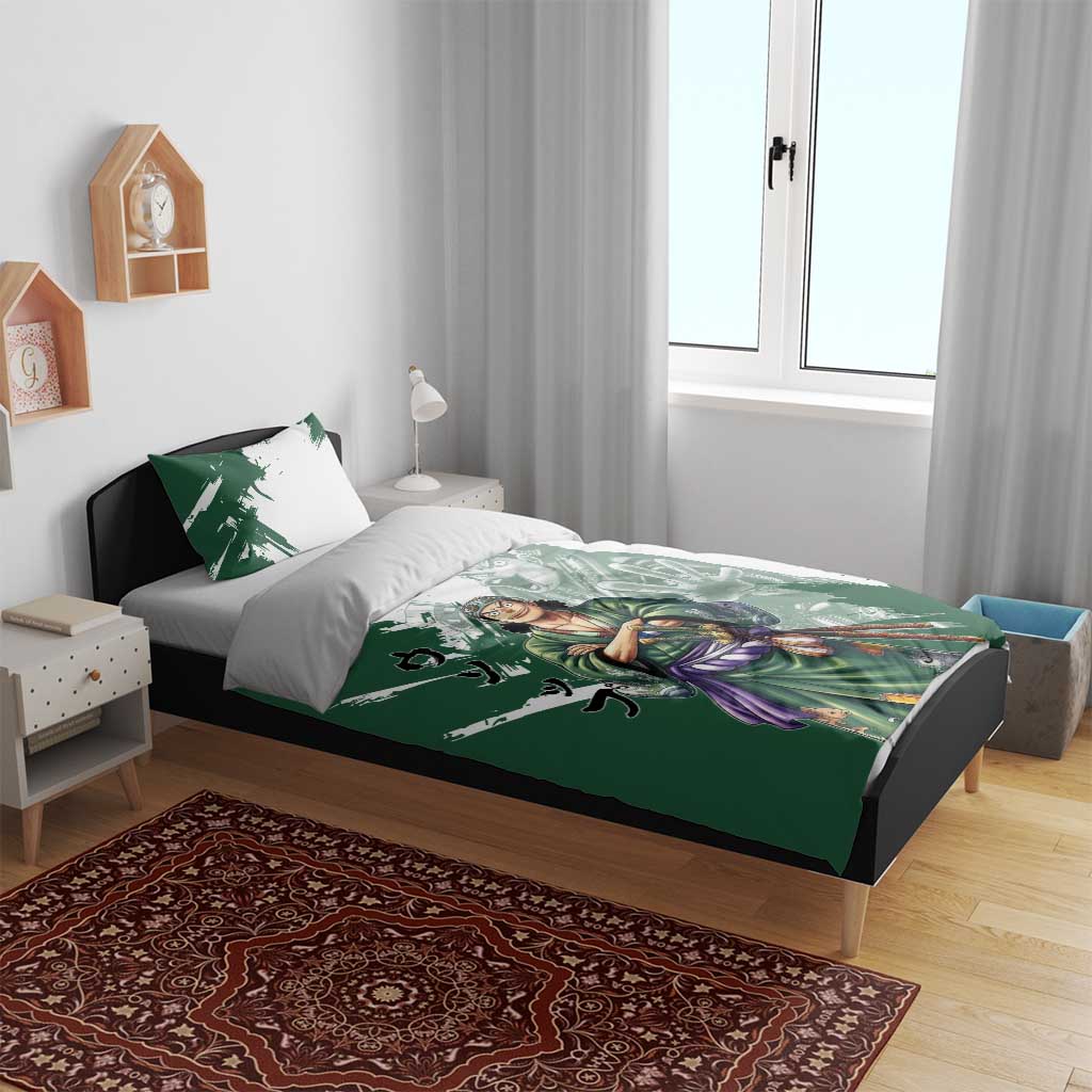 Usopp Wano Samurai Edition Bedding Set Traditional Japanese Kimono Style