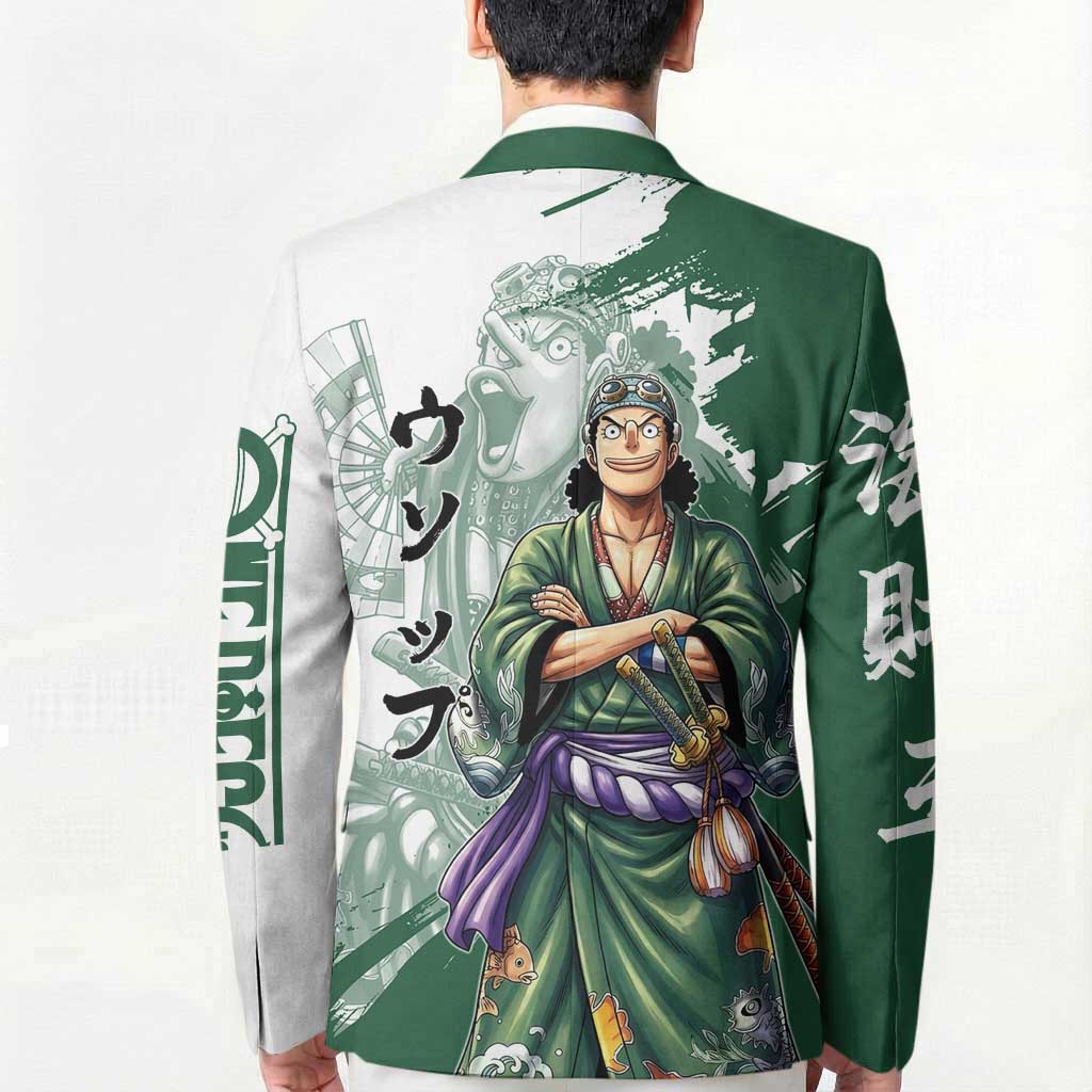 Usopp Wano Samurai Edition Blazer Traditional Japanese Kimono Style