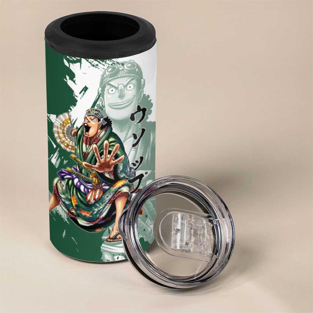 Usopp Wano Samurai Edition 4 in 1 Can Cooler Tumbler Traditional Japanese Kimono Style