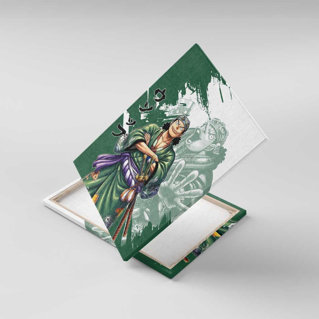 Usopp Wano Samurai Edition Canvas Wall Art Traditional Japanese Kimono Style