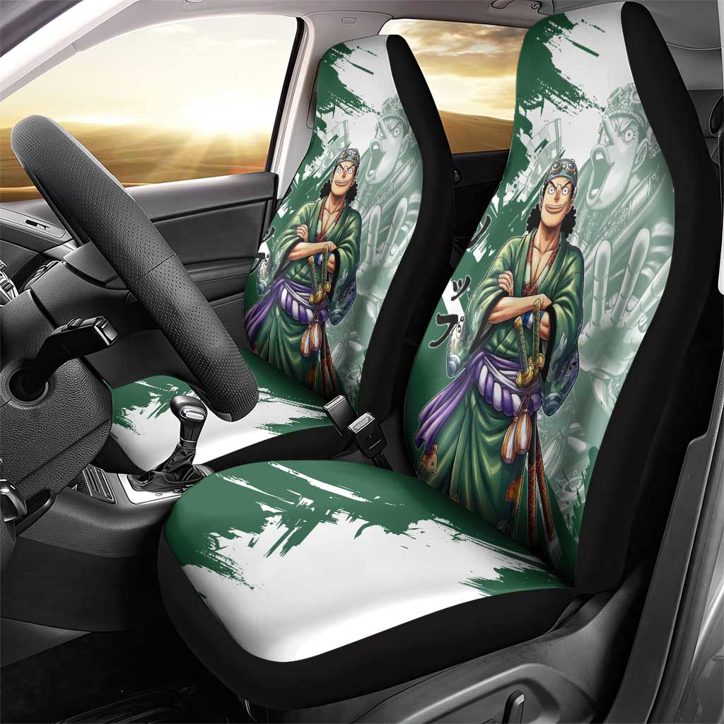 Usopp Wano Samurai Edition Car Seat Cover Traditional Japanese Kimono Style