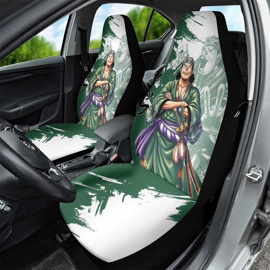 Usopp Wano Samurai Edition Car Seat Cover Traditional Japanese Kimono Style