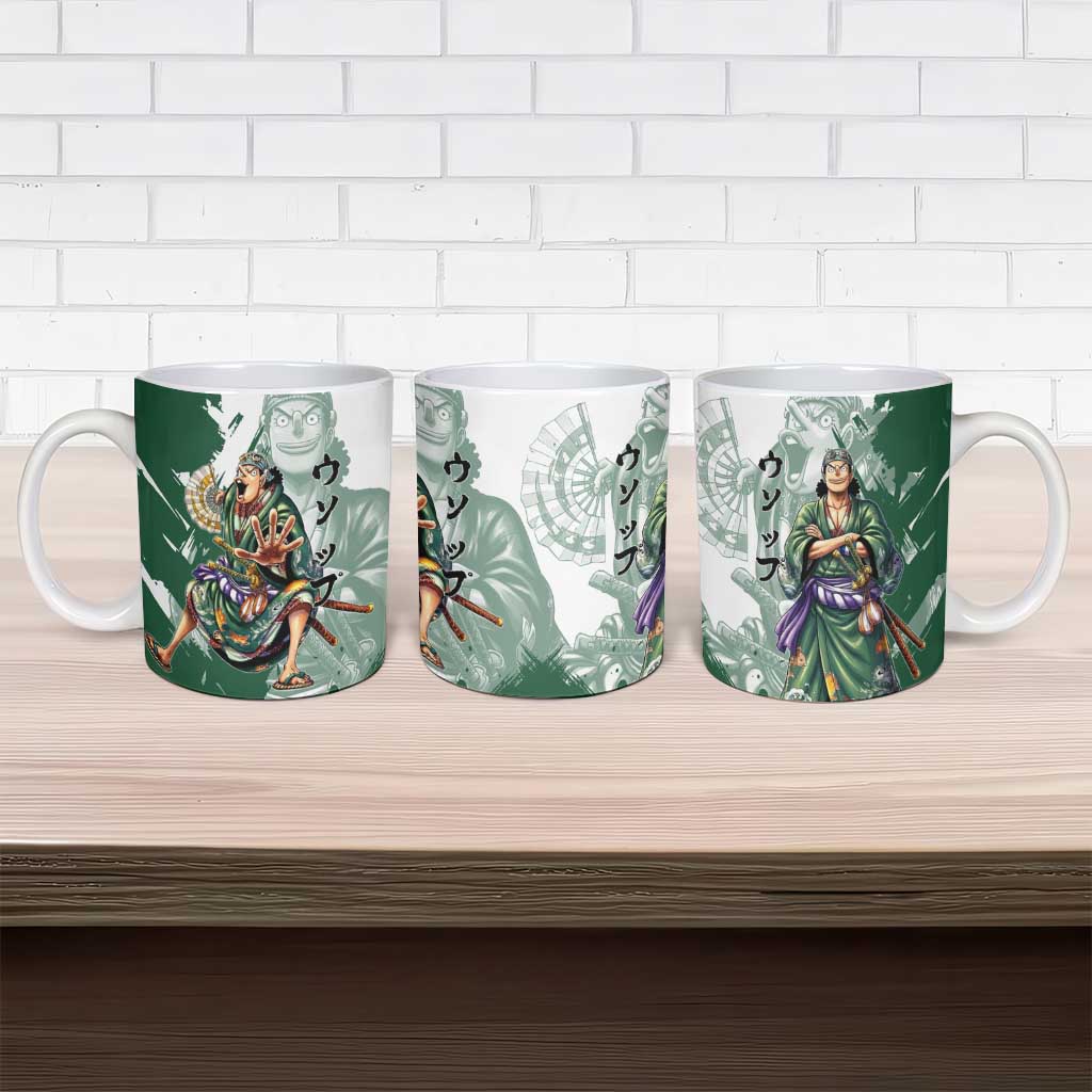 Usopp Wano Samurai Edition Ceramic Mug Traditional Japanese Kimono Style