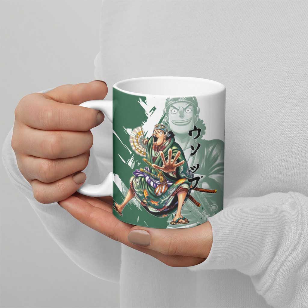 Usopp Wano Samurai Edition Ceramic Mug Traditional Japanese Kimono Style
