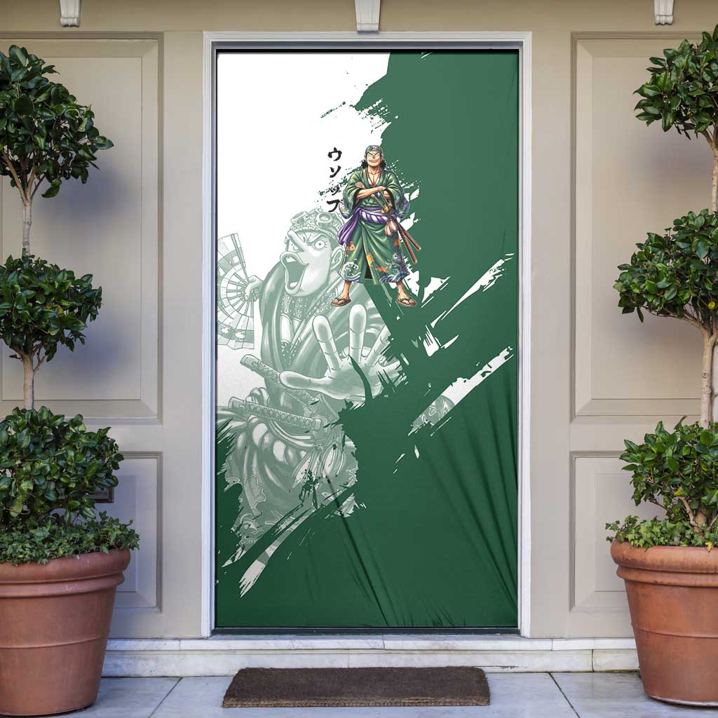 Usopp Wano Samurai Edition Door Cover Traditional Japanese Kimono Style
